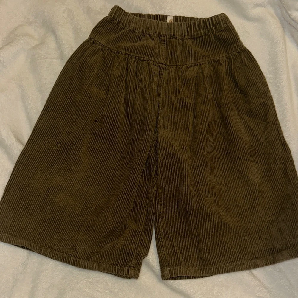 Kids Tan Corduroy Shorts - Picture 1 of 5